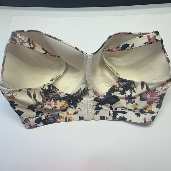Cacique Smooth Lightly Lined Balconette Bra Underwire Plus Size 46H Floral NEW - Picture 4 of 7